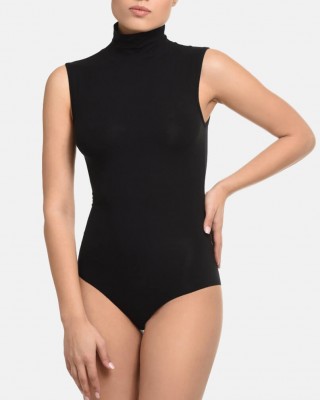 HELIOS Sleeveless turtleneck shorts - Micromodal