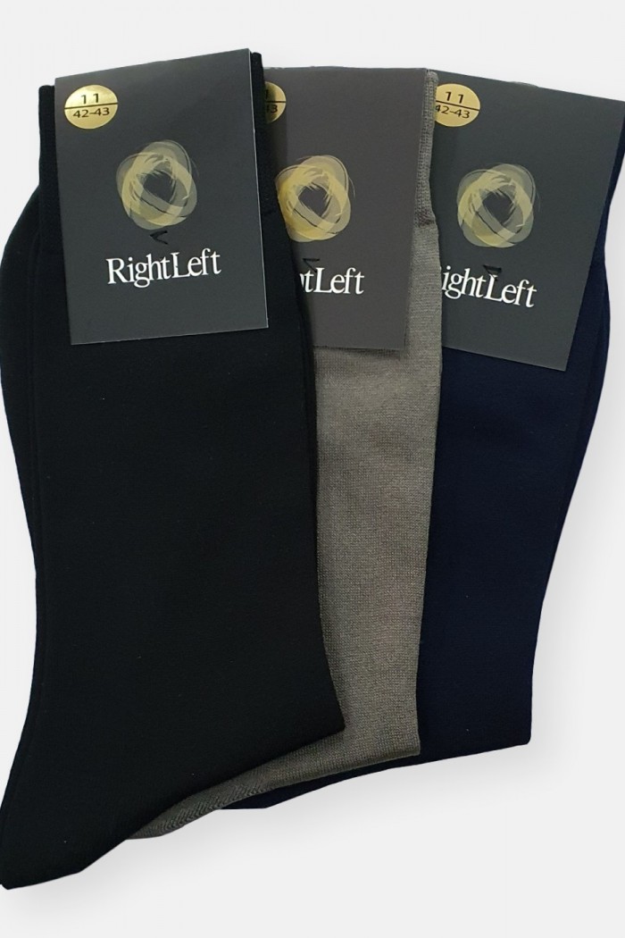 Men's Cotton Socks Mercerized RIght Left