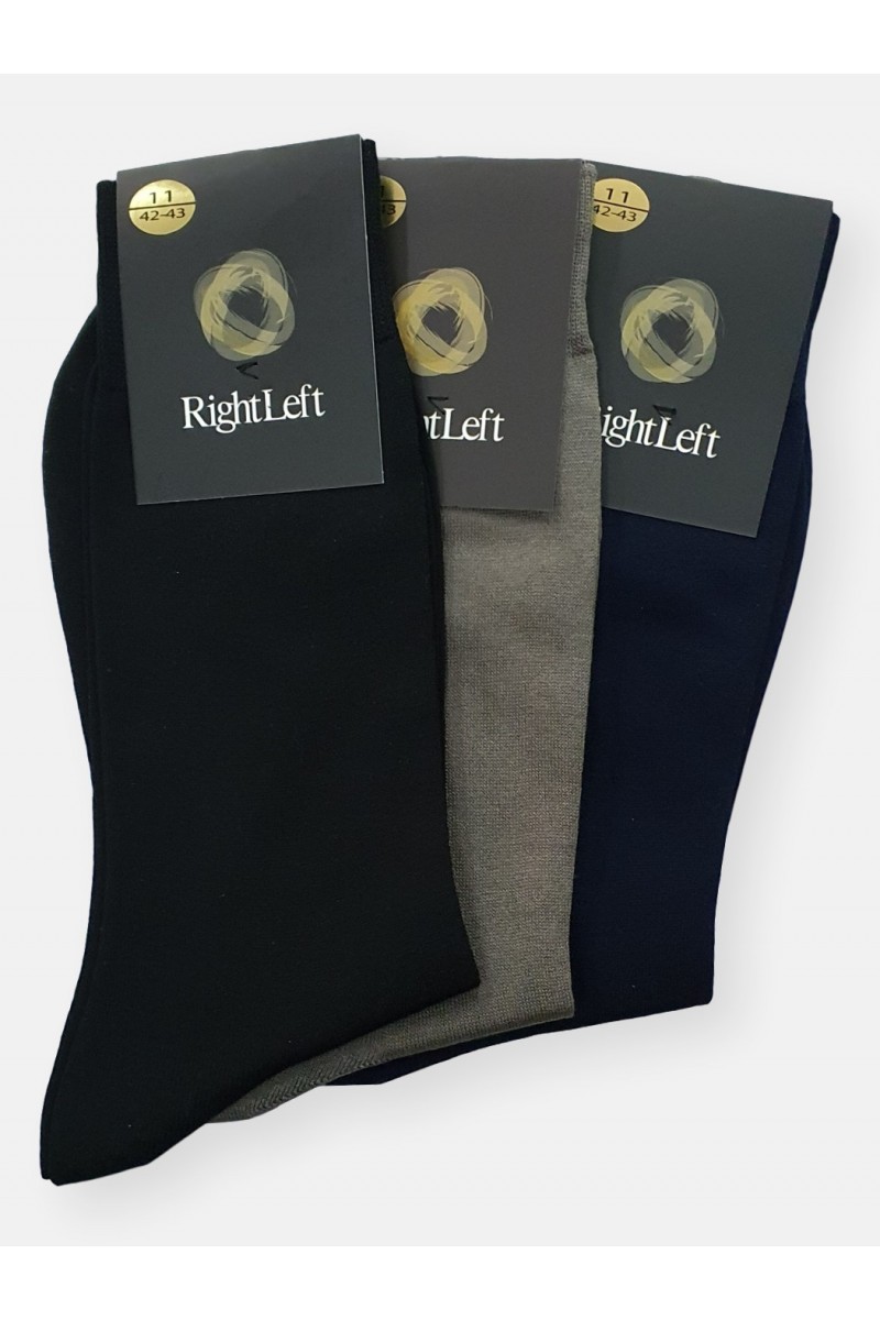 Men's Cotton Socks Mercerized RIght Left