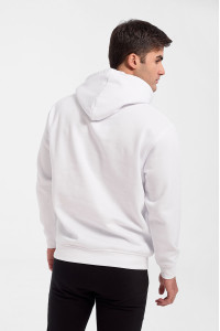 Sweatshirt with hood JHK Kangaroo Sweatshirt White