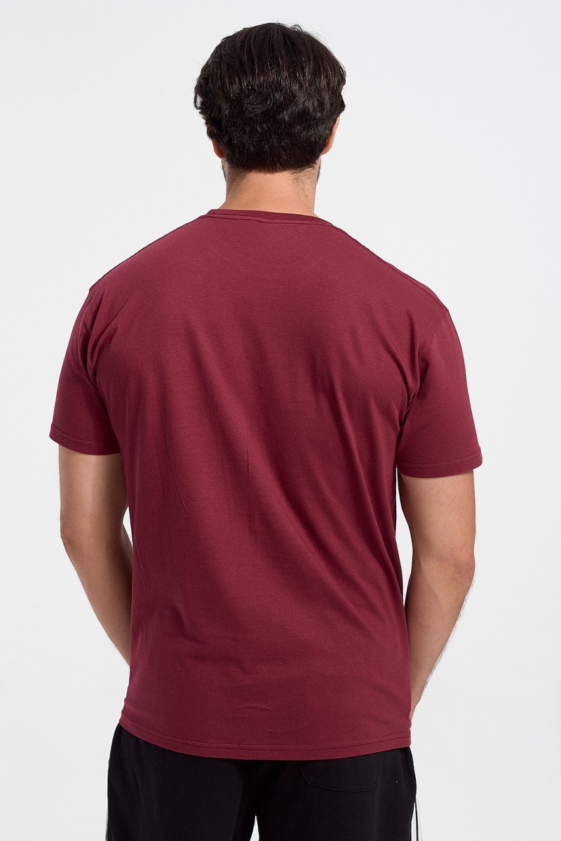 Men's T-Shirt JHK OUT OF CONTROL BORDO