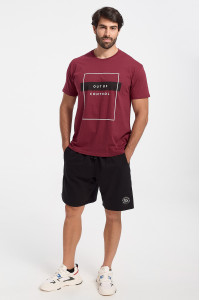 Men's T-Shirt JHK OUT OF CONTROL BORDO