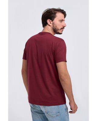 Short-sleeved blouse JHK T-SHIRTS Bordeaux