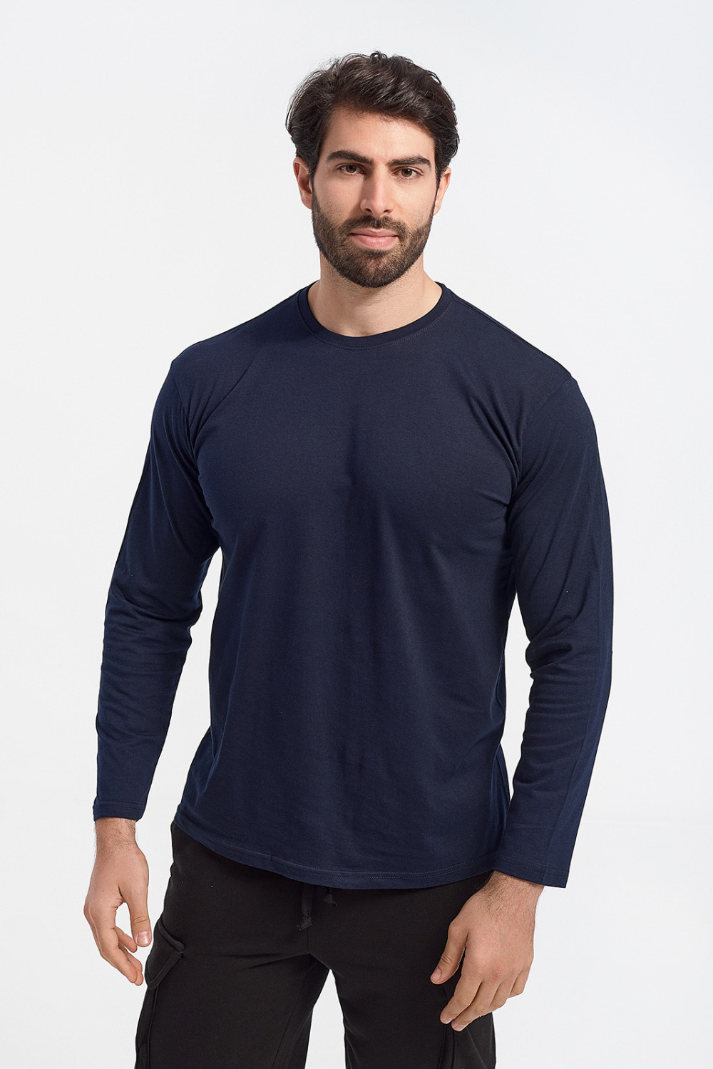 JHK Regular LS Blouse - Slim Solid Color