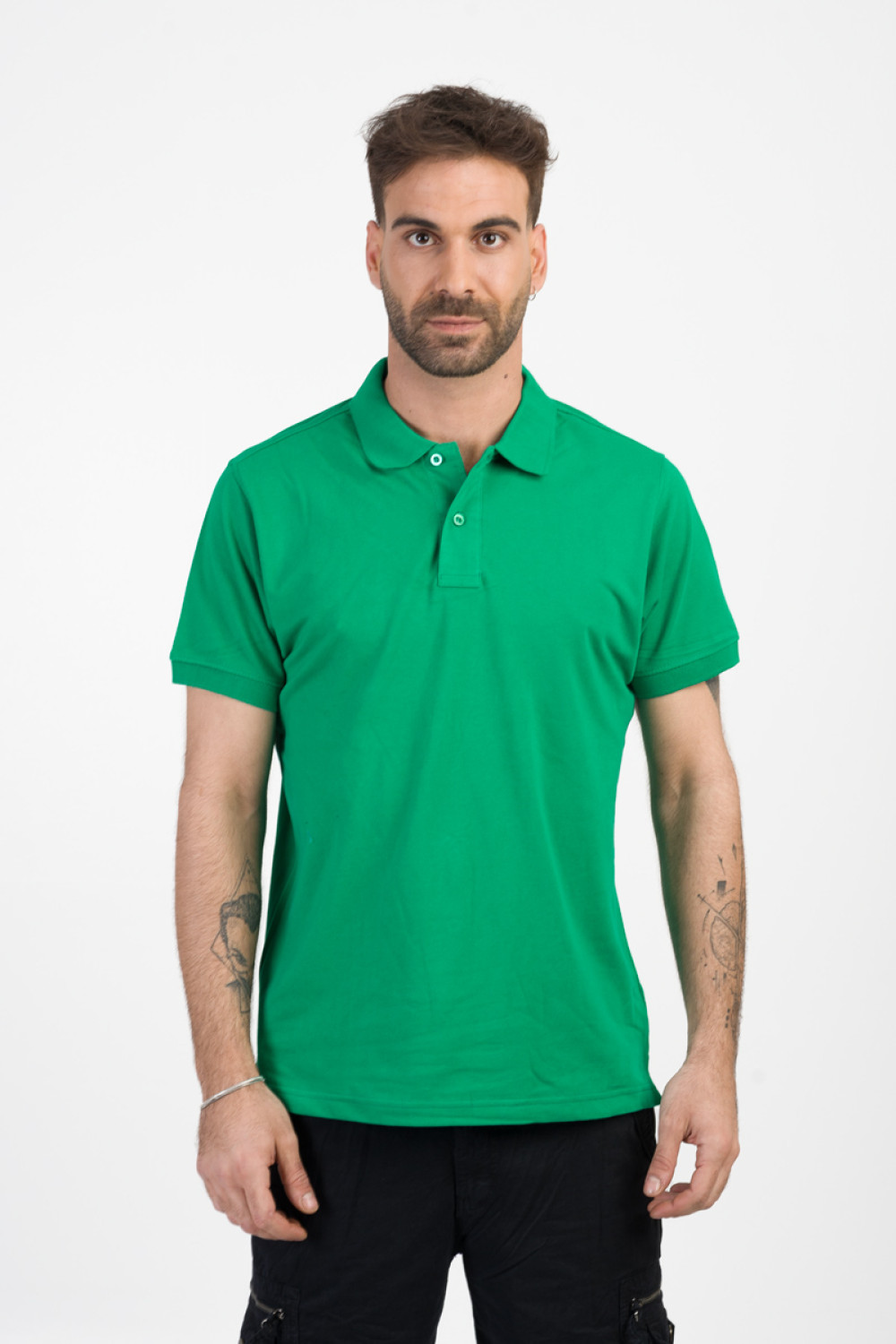 Men's shirt POLO JHK PORA210 GREEN