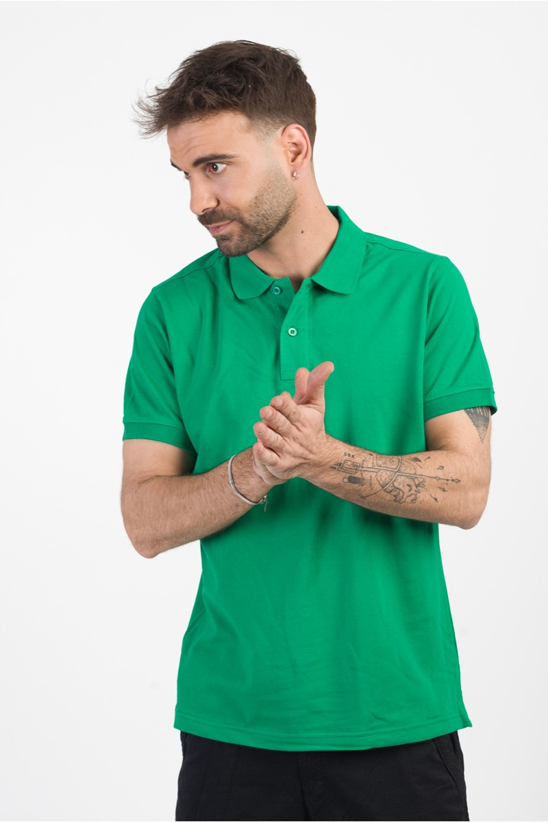 Herrenhemd POLO JHK PORA210 GRÜN Herrenhemd POLO JHK PORA210 GRÜN