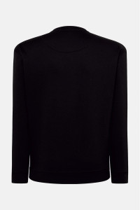 Sweatshirt Sweatshirt Solid Color JHK BLACK