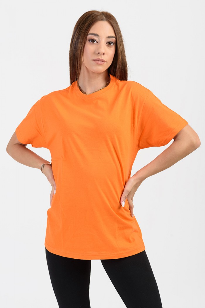 Short-sleeved blouse JHK TSRA150 PORTOOKALI