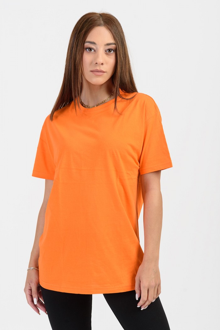 Short-sleeved blouse JHK TSRA150 PORTOOKALI