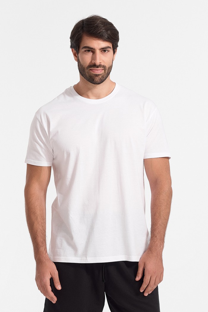 Kurzärmelige Bluse JHK T-SHIRTS WHITE
