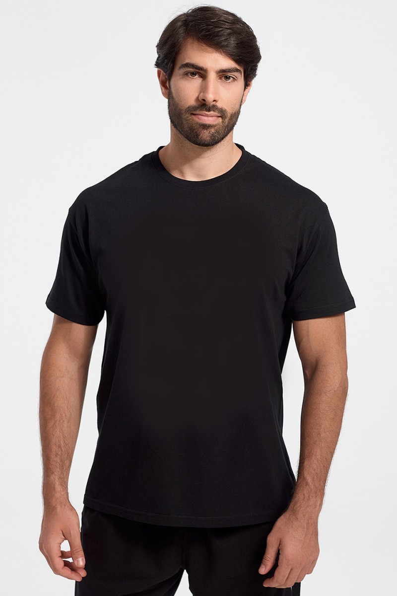 Kurzärmelige Bluse JHK T-SHIRTS BLACK