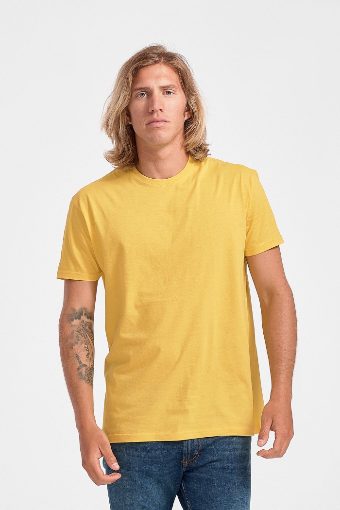 Kurzärmelige Bluse JHK T-SHIRTS YELLOW