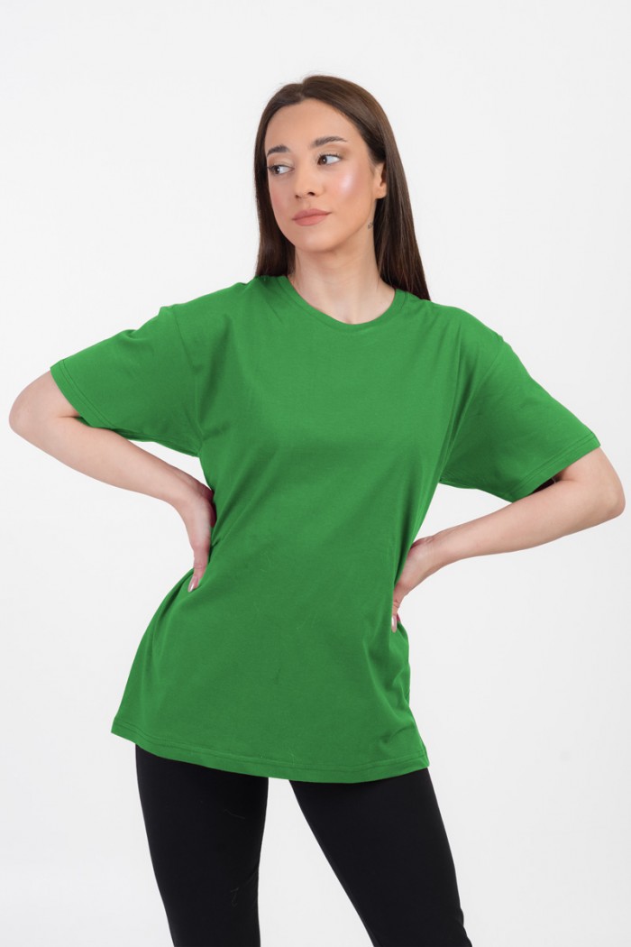 Women's short-sleeved blouses without prints