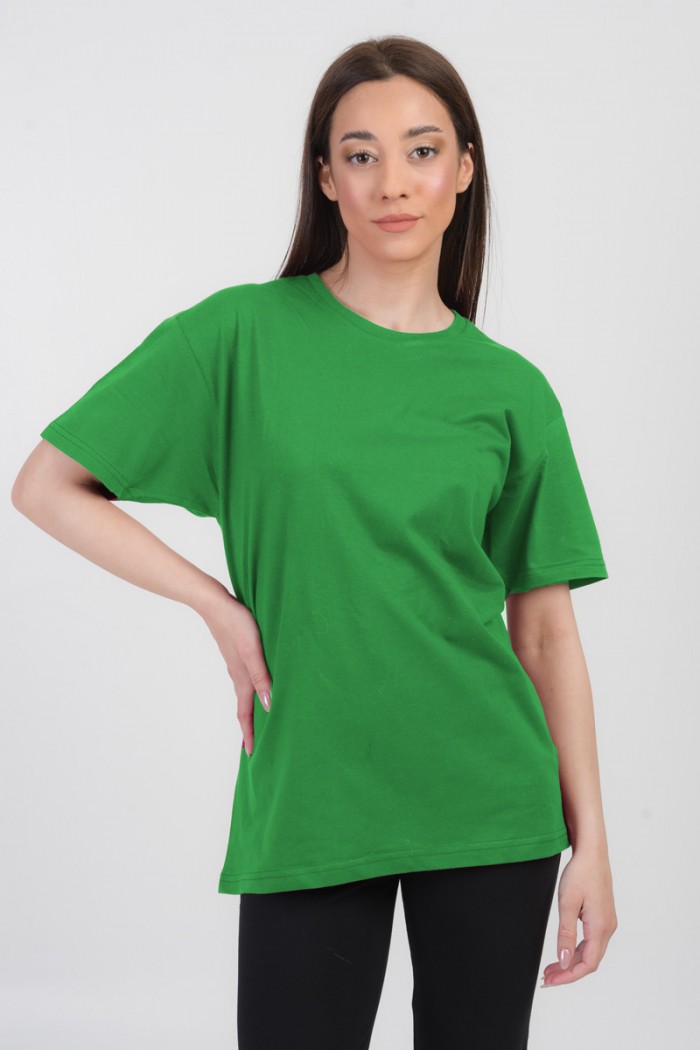 Women's short-sleeved blouses without prints