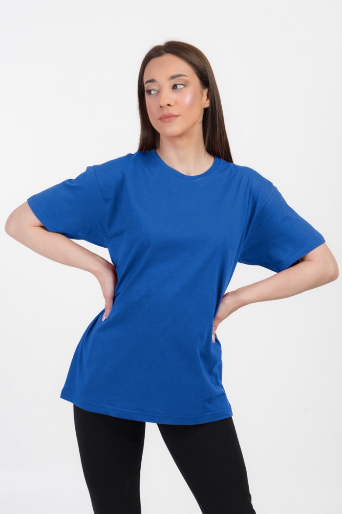 Women's short-sleeved blouses without prints