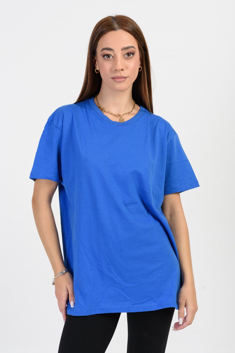 Short-sleeved blouse JHK TSRA150 BLUE ROOE