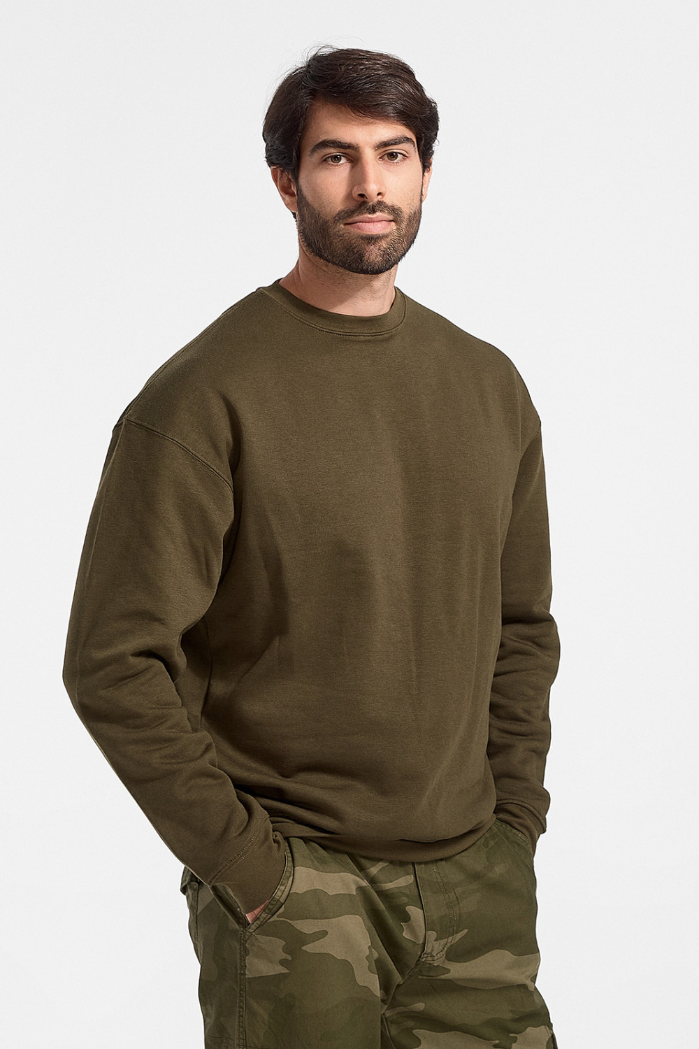 Sweatshirt Sweatshirt JHK Solid Color In 7 Colors