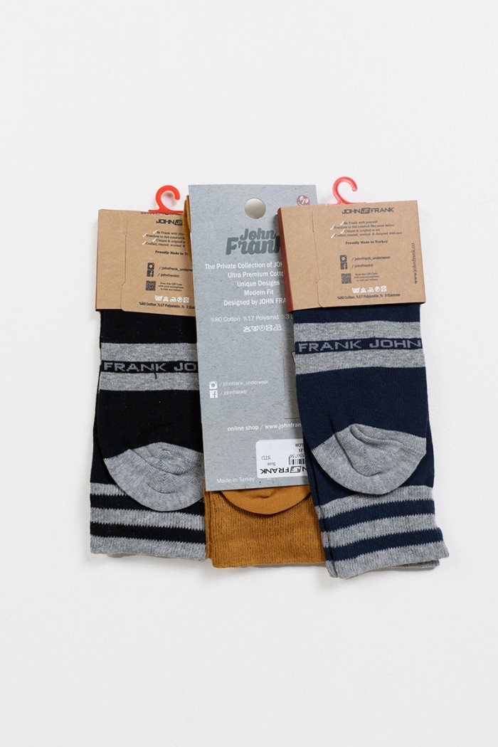 Men's socks JOHN FRANK 3 Pack Special Offer Combo 5