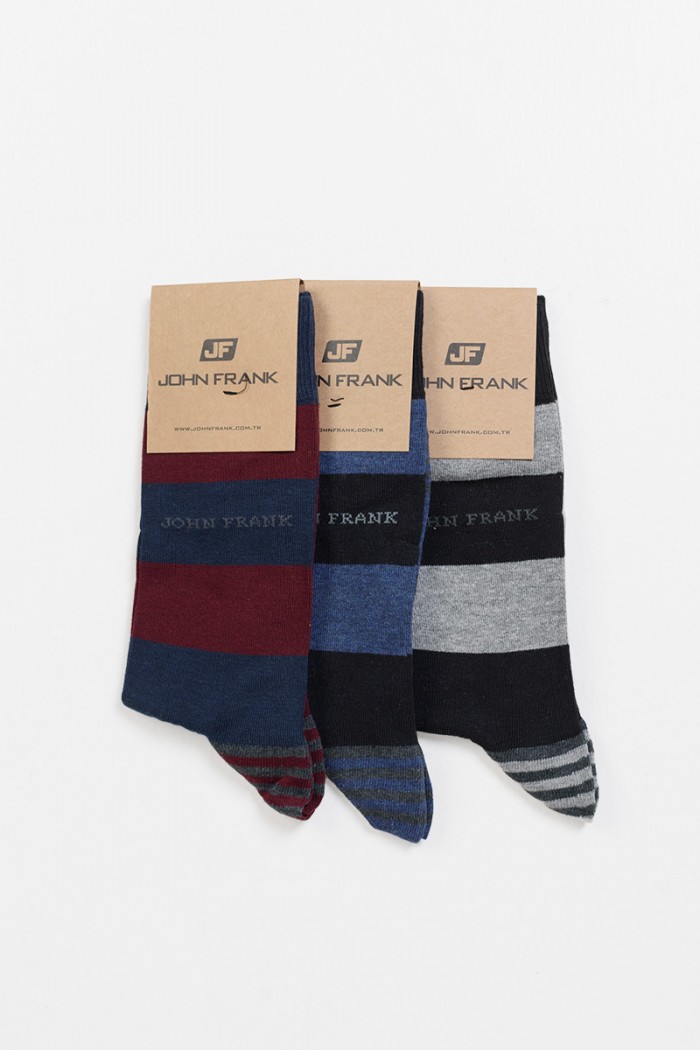 Men's socks JOHN FRANK 3 Pack Special Offer Combo 7