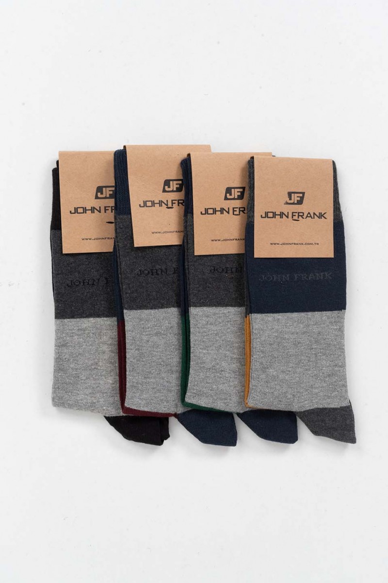 Men's socks JOHN FRANK 4 Pack Mix 3