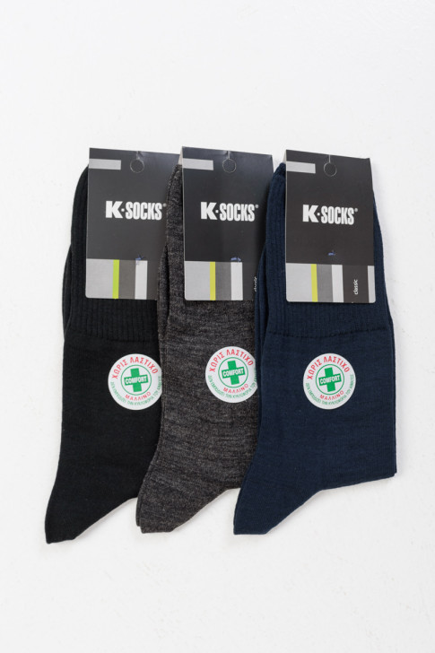 Wollsocken ohne Gummiband K-SOCKS 3 PACK 4601