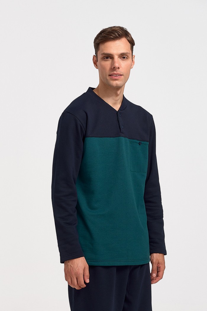 Men's Pajamas KOYOTE Classic KΓ1310 PETROL