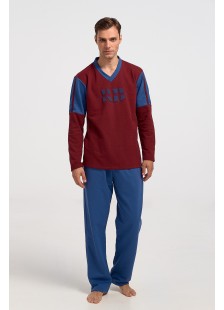 Men's Pajamas KOYOTE SOCIAL KΓ1301 BORDO Men's Pajamas KOYOTE SOCIAL KΓ1301 BORDO