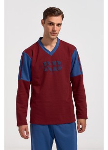 Men's Pajamas KOYOTE SOCIAL KΓ1301 BORDO Men's Pajamas KOYOTE SOCIAL KΓ1301 BORDO