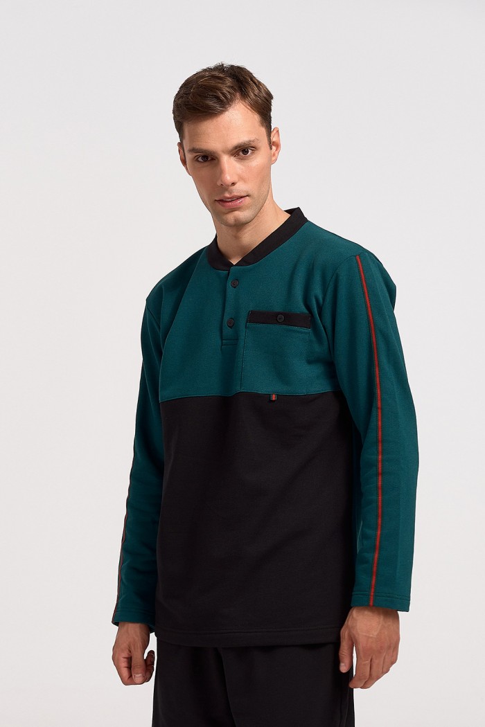 Men's Pajamas KOYOTE Classic KΓ1308 PETROL