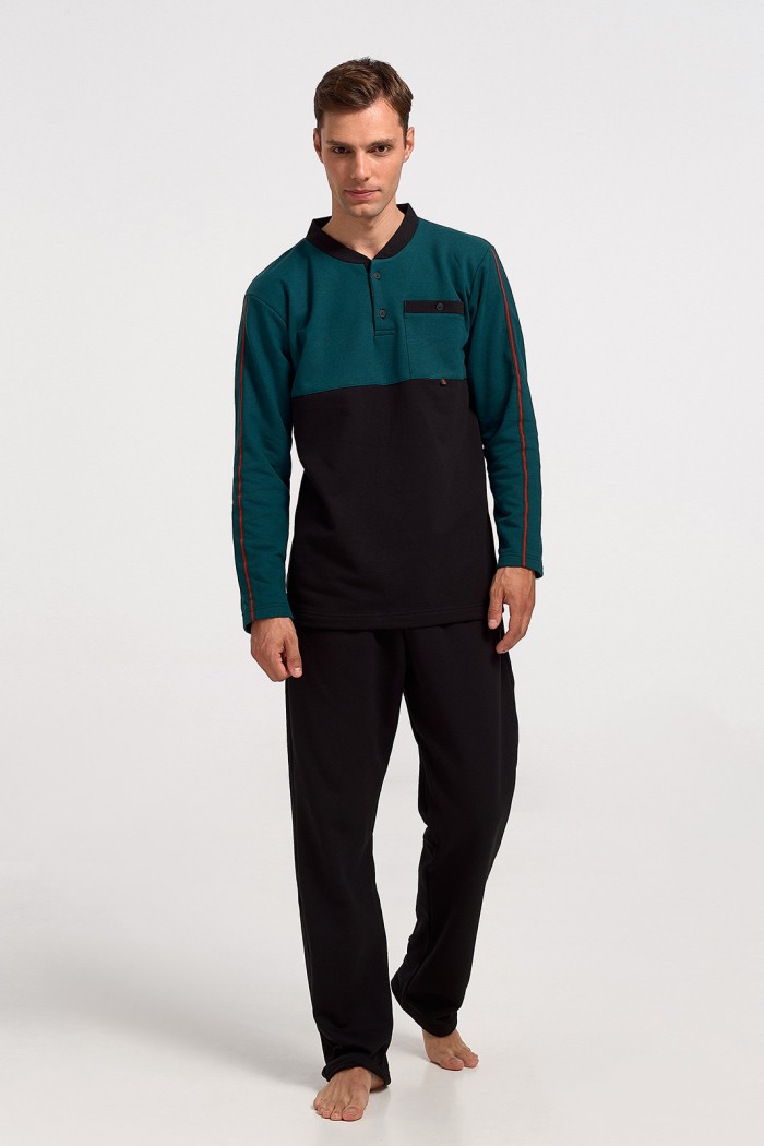 Men's Pajamas KOYOTE Classic KΓ1308 PETROL