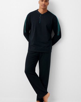 Men's Pajama KOYOTE MEN KΓ1403 BLACK