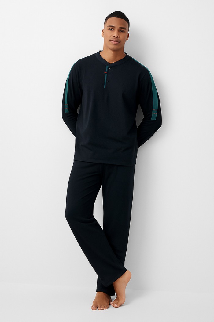 Men's Pajama KOYOTE MEN KΓ1403 BLACK