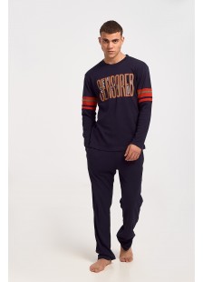 Herren Schlafanzug KOYOTE CENSORED KΓ1305 NAVY Herren Schlafanzug KOYOTE CENSORED KΓ1305 NAVY