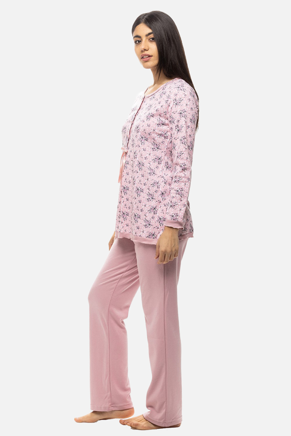 Women's Winter Pajama KOYOTE with 3 Buttons KΓ5338