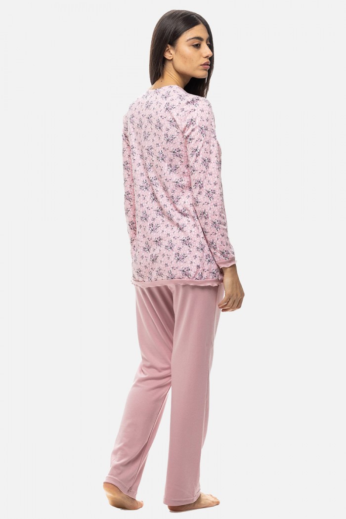 Women's Winter Pajama KOYOTE with 3 Buttons KΓ5338