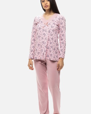 Damen Winter Schlafanzug KOYOTE mit V KΓ5347a