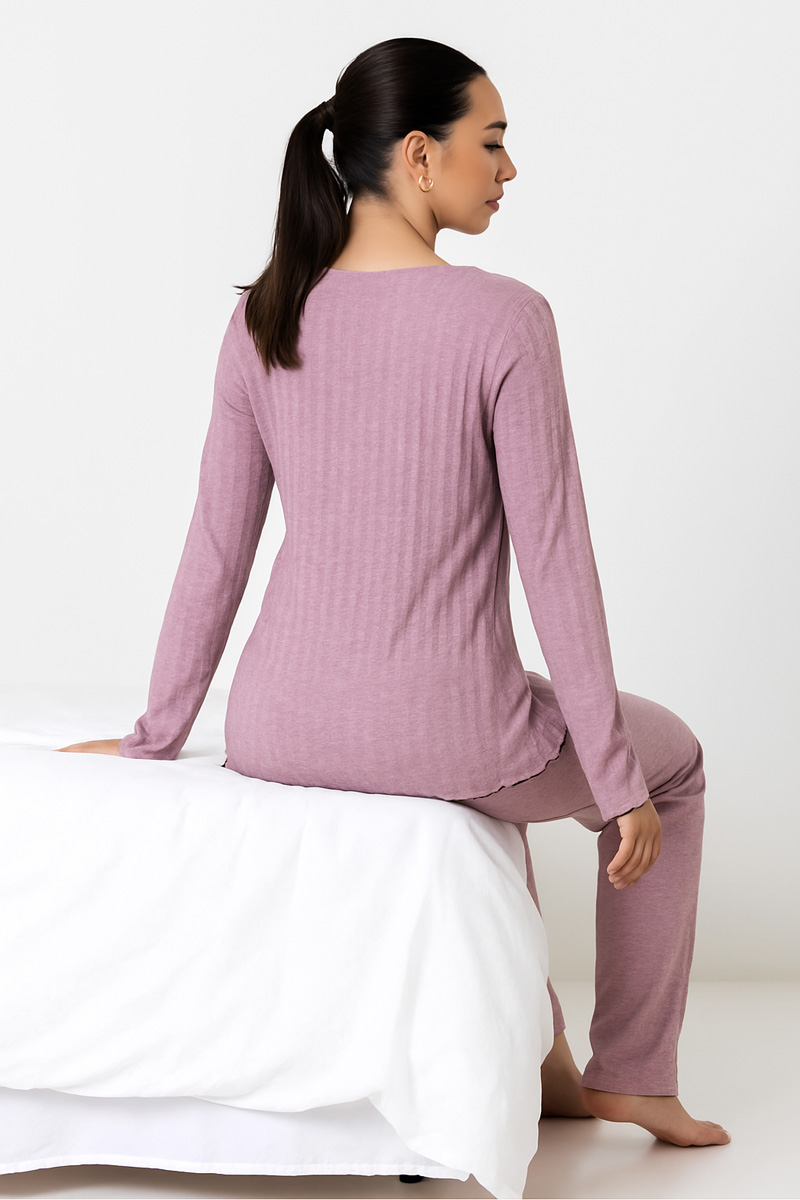 Women's winter pajamas KOYOTE KΓ5509 ROZ Women's winter pajamas KOYOTE KΓ5509 ROZ