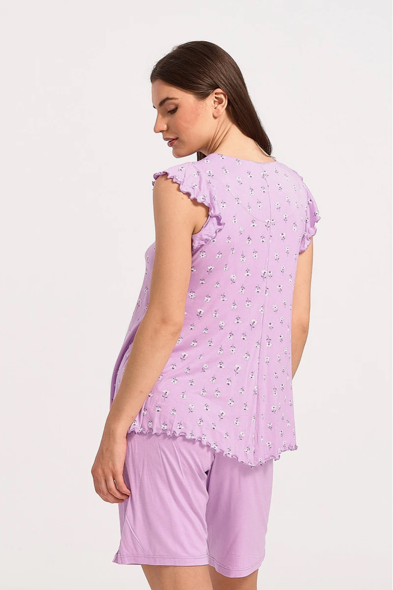 Damen Schlafanzug Capri KOYOTE KΓ6231 LILA