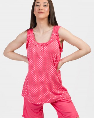Sommer Damen Pyjama KOYOTE KΓ6233 CORAL