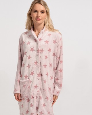Fuzzy robe KOYOTE KΓ5301b Stars Pink