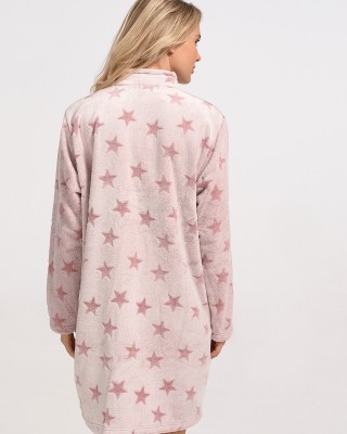 Fuzzy robe KOYOTE KΓ5301b Stars Pink