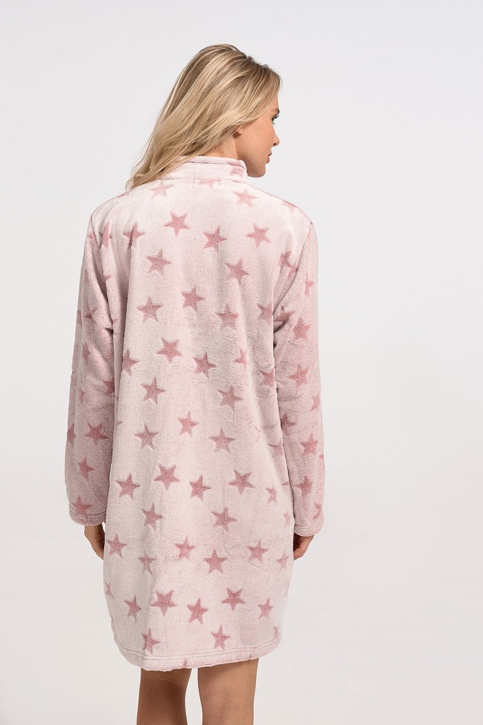 Fuzzy robe KOYOTE KΓ5301b Stars Pink