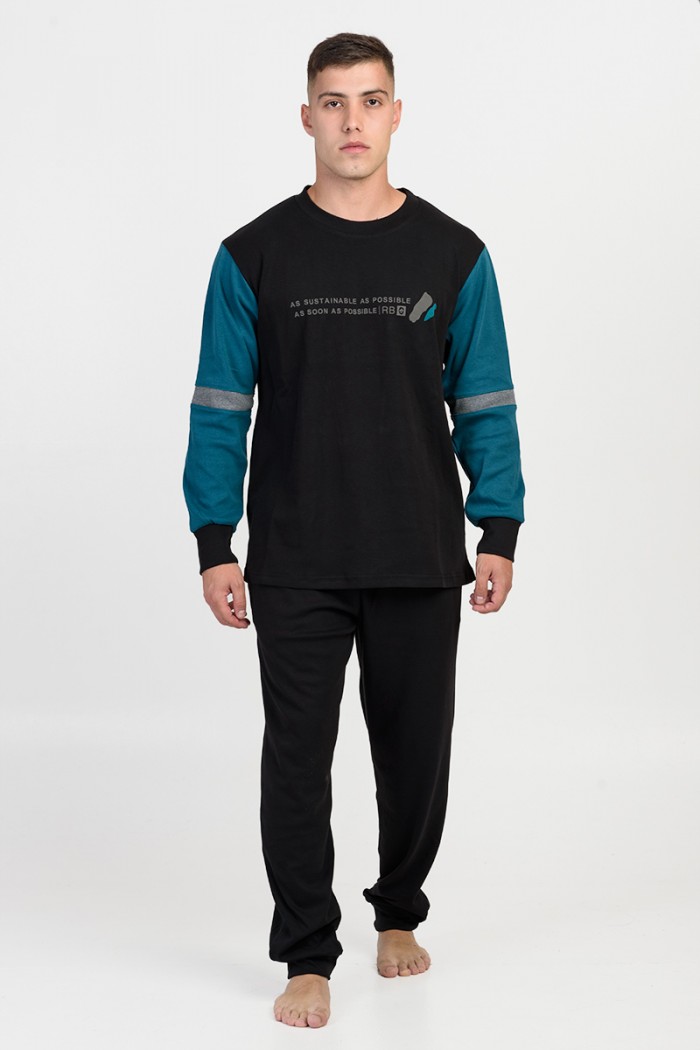 Autumn Men's Pajama KOYOTE KΓ1401 Black