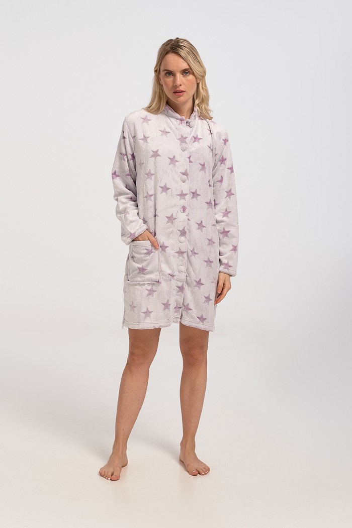KOYOTE KΓ5301b Stars Lila fluffy robe KOYOTE KΓ5301b Stars Lila