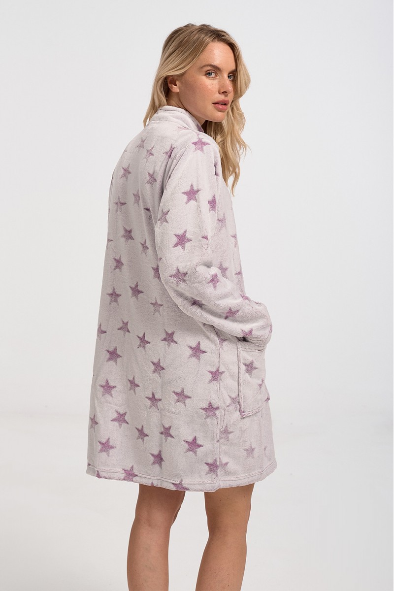KOYOTE KΓ5301b Stars Lila fluffy robe KOYOTE KΓ5301b Stars Lila KOYOTE KΓ5301b Stars Lila fluffy robe KOYOTE KΓ5301b Stars Lila