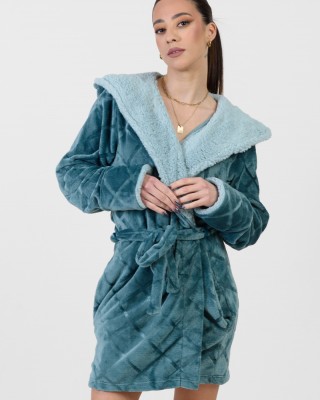 KOYOTE Fleece Robe with hood KΓ5333