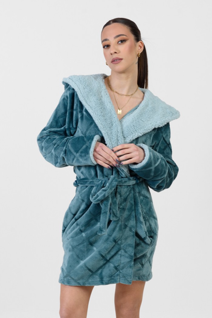 KOYOTE Fleece Robe with hood KΓ5333
