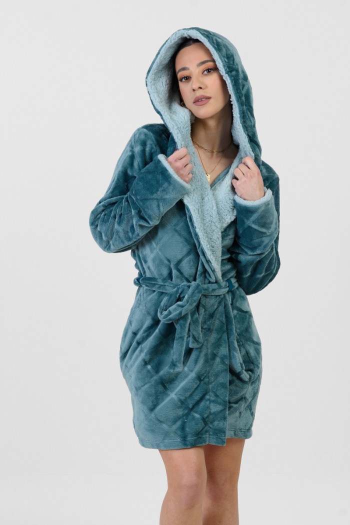 KOYOTE Fleece Robe with hood KΓ5333