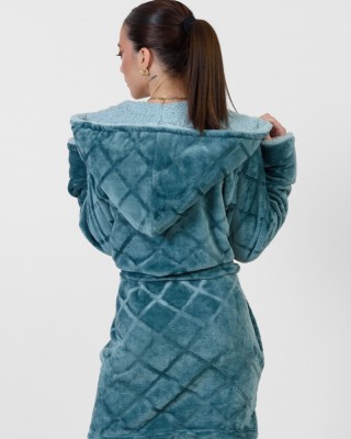 KOYOTE Fleece Robe with hood KΓ5333