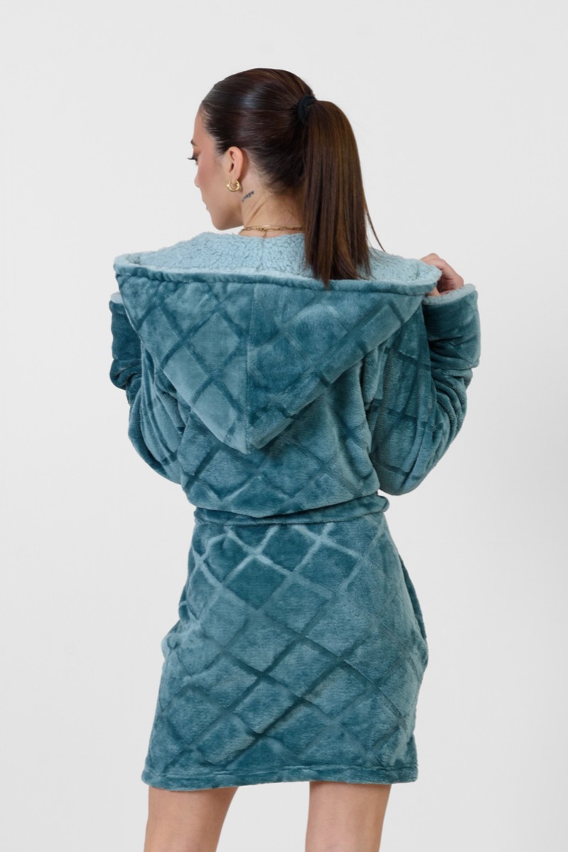 KOYOTE Fleece Robe with hood KΓ5333